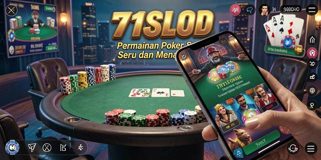 Tampilan menarik dari gameplay Poker di 171SLOT.