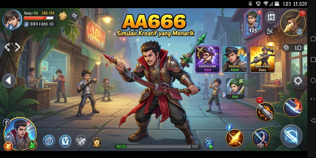 Tampilan gameplay menarik dari AA666 dengan grafis yang memukau.