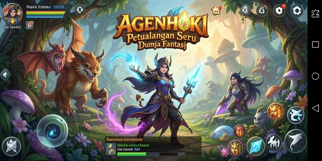 Tampilan aksi seru dalam permainan AGENHOKI yang memukau.