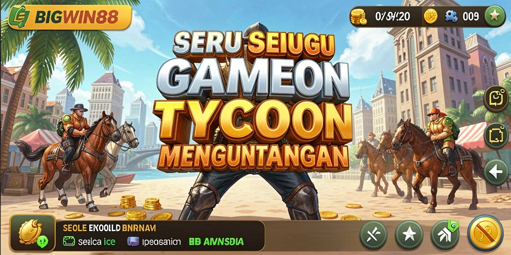 Tampilan gameplay Tycoon yang menarik dan menantang.