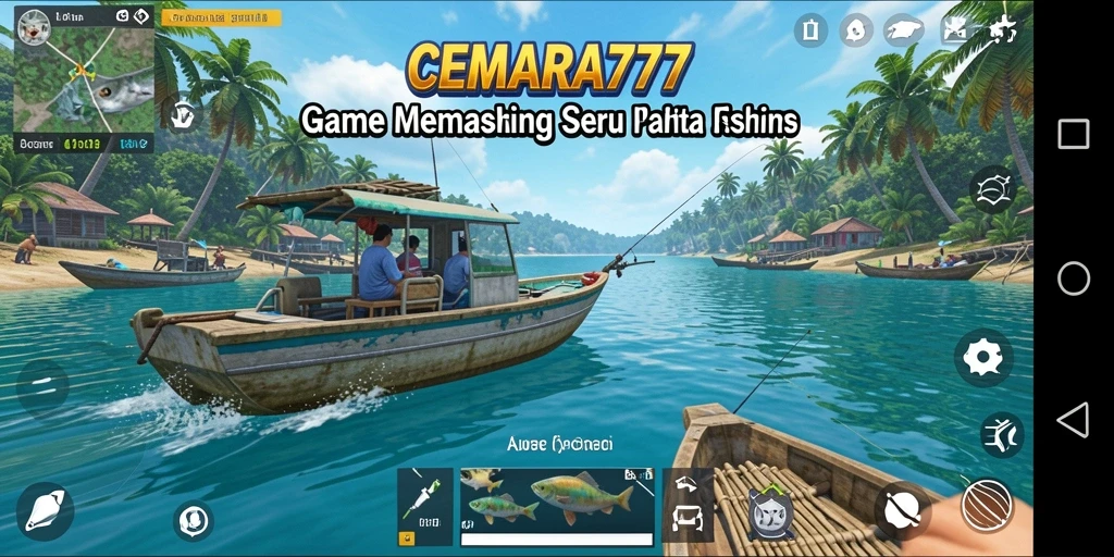 Screenshot gameplay CEMARA777 menampilkan pengalaman memancing yang seru.