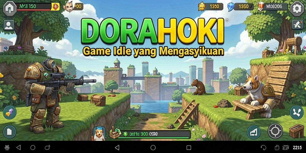 Tampilan gameplay DORAHOKI yang menarik dan penuh warna.