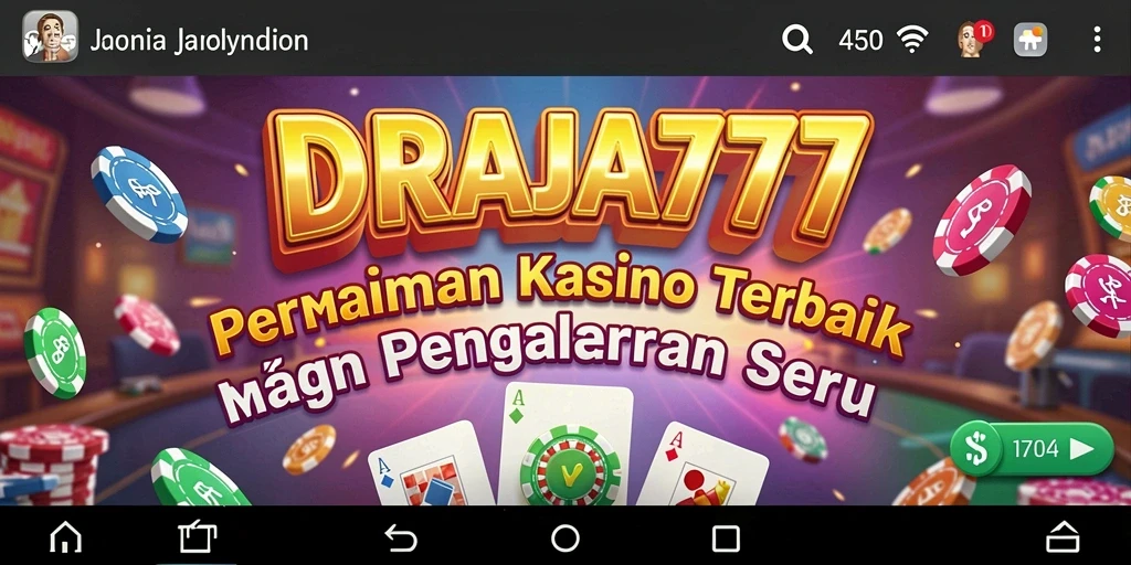 Tampilan gameplay menarik dari aplikasi Kasino DRAJA777.