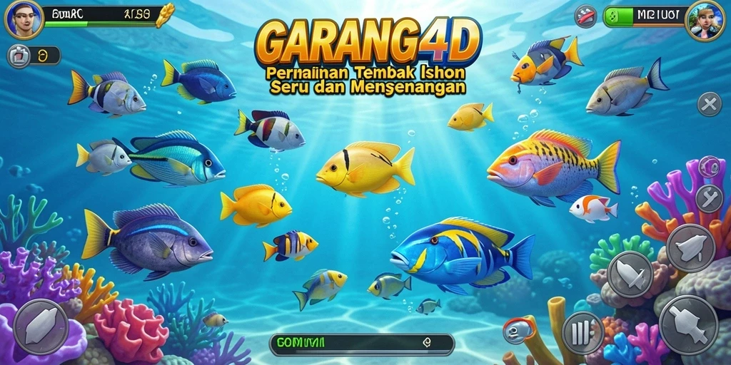 Gameplay Tembak Ikan yang menegangkan dan penuh warna.