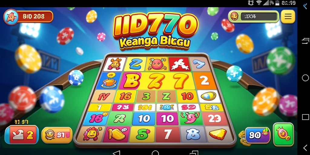 Tampilan gameplay seru ID777 dalam permainan Bingo.