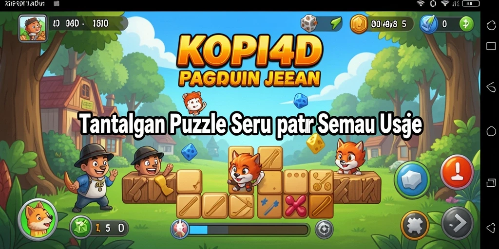Tampilan gameplay KOPI4D yang penuh tantangan dan seru.