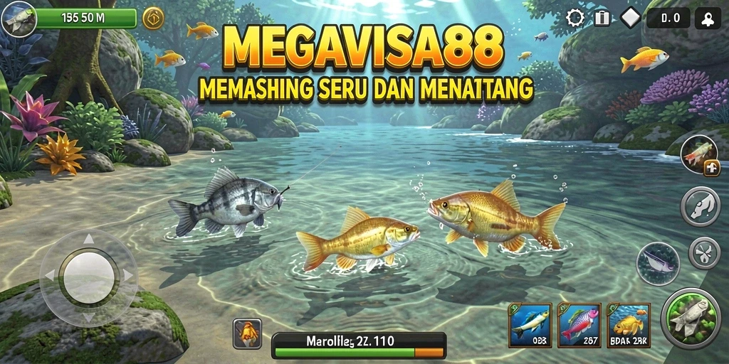 Tampilan menarik saat menangkap ikan di MEGAVISA88.