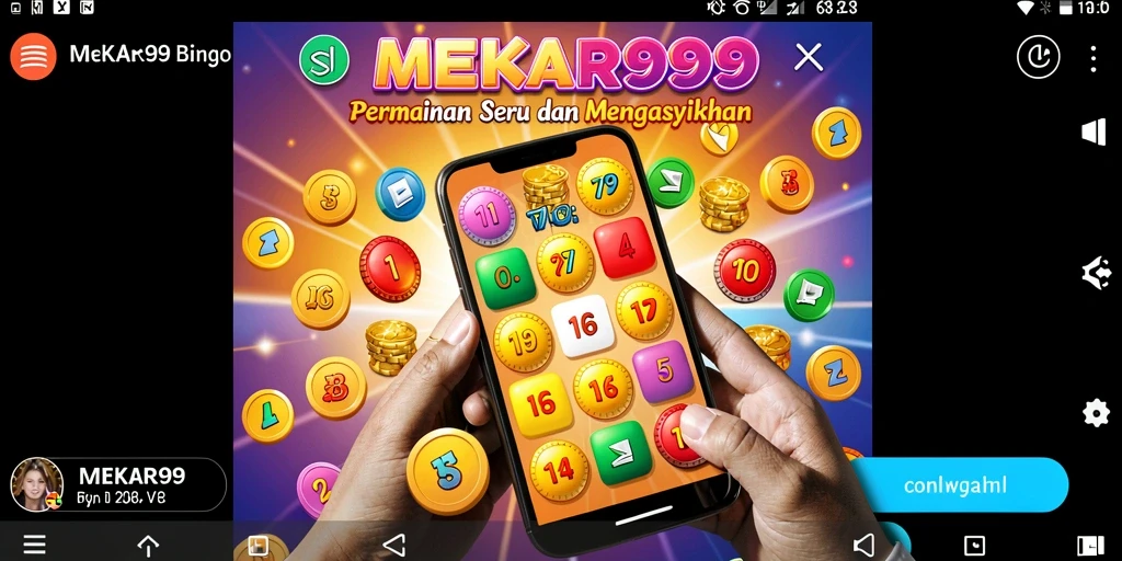 Tampilan gameplay Bingo yang menarik dan mengasyikkan di MEKAR99.