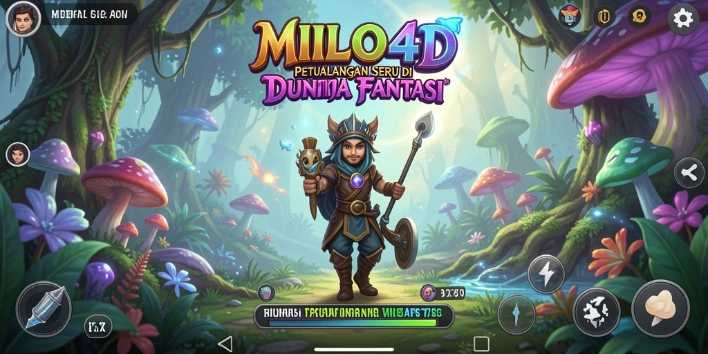 Tampilan menakjubkan dari gameplay petualangan di MILO4D.