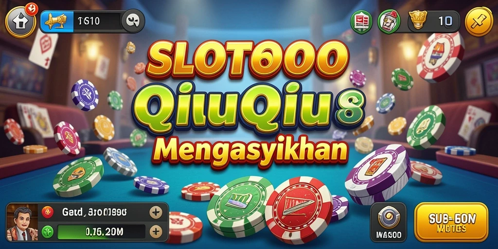Tampilan seru dari gameplay QiuQiu di SLOT6000.