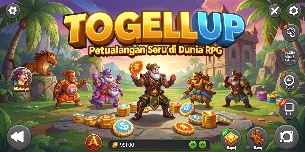 Gameplay seru dalam TOGELUP dengan grafik menawan.