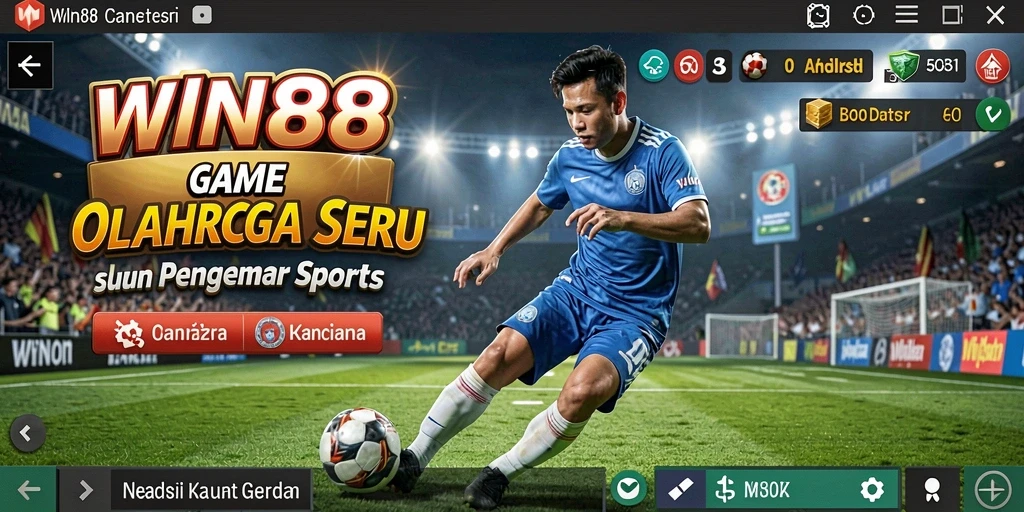 Screenshot menampilkan gameplay seru dalam WIN88 dengan aksi olahraga yang menarik.